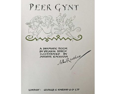 RACKHAM, Arthur (illustrator). – Henrik IBSEN. Peer Gynt, a Dramatic Poem. London: George G. Harrap &amp; Co. Ltd., 1936. Fir