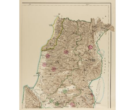 Near East.- Conder (Lt. C.R.) and Lt. H.H. Kitchener. Four "Special Edition" maps of Western Palestine, from Surveys conducte