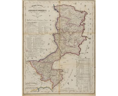 Poland.- Kolberg (Juliusz) Mappa jeneralna Wojewodztwa Augustowskiego, detailed map of the region surrounding Augustow in nor