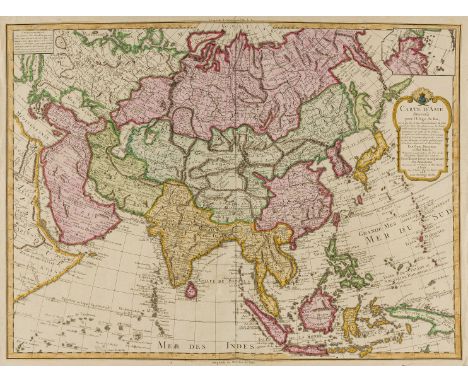 Asia.- De L'Isle (Guillaume) Carte d'Asie Dressee pour l'Usage du Roy sur les Memoires Envoyez par le Czar ..., detailed map 