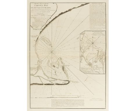 India.- Leslie (Capt. Charles) An Eye Sketch of Coringa Bay on the Coast of Golconda, with the soundings laid down as taken o