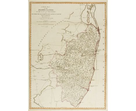 India.- Laurie & Whittle (publishers) A New Map of the Jaghir Lands, on the Coast of Coromandel, The Territory Belonging To T