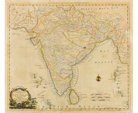 India.- Kitchin (Thomas) A New Map of Indostan or East Indies, map of India, with parts of Nepal and Tibet, Pakistan and Bang