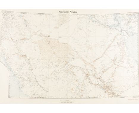 Saudi Arabia.- Royal Geographic Society. Northern Arabia, [Captain Shakespear's Last Journey], from The Geographical Journey,