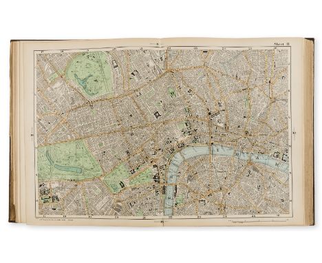 London.- Bacon (George W., publisher) Bacon's New Large Scale Atlas of London and Suburbs with Supplementary Maps, Letterpres