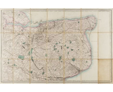 England.- A group of 16 Ordnance Survey maps, including a Col. Mudge map of Kent showing Whitstable, Ramsgate and Dover, 4 Co