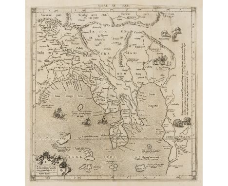 Southeast Asia.- Mercator (Gerard) Asiae XI Tab:, map illustrating the Ptolemaic concept of Malaya and Indochina, or "India b