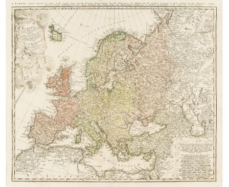 Europe.- Homann Heirs (publisher) Europa Secundum Legitimas Projectionis Stereographicae Regulas et Juxta Recentissimas Obser