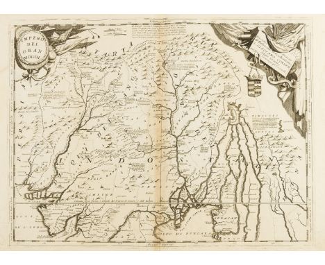 India.- Coronelli (Vincenzo Maria) Impero Del Gran Mogol, map of Northern India, Bangladesh, Pakistan, Nepal, extending north