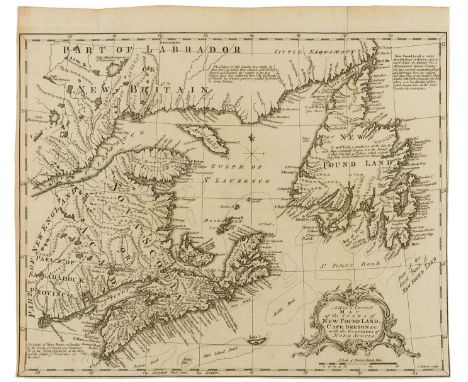 Canada.- Gibson (John) A New and Correct Map of the Isles of New Found Land, Cape Breton &c., with the Provinces of Nova Scot