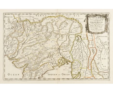 India.- Sanson (Nicolas) L'Inde deca et dela le Gange, ou est l'Empire du Grand Mogol ..., map of northern India and Pakistan