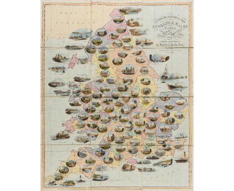 England & Wales.- Games.- Spooner (William) Spooner's Pictorial Map of England & Wales, 'Arranged as An Amusing and Instructi