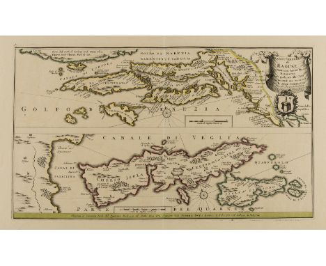 Croatia.- Schenk (Peter) Le Gouvernement de Raguse, Estant une Partie de Dalmatie, avec Quelques Isles, Tres Exactement Mis e