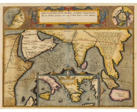 Arabian Peninsula.- India.- Ortelius (Abraham) Erythraei Sive Rubri Maris Periplus, map covering the north-west coast of Afri