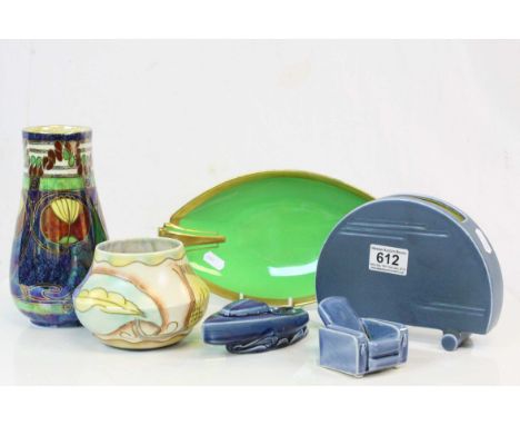 Small collection of vintage ceramics to include an Art Deco planter, Carlton Ware vase with Floral decoration, Royal Winton G