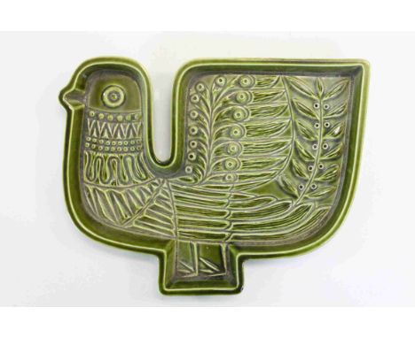 Richard Jefferson Poole Pottery 1960's Stylised Bird Dish