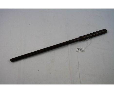 A Antique Leather Officers Leather Covered Swagger Sword Stick.