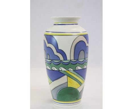 Poole Pottery Studio Art Deco Style Vase signed LW