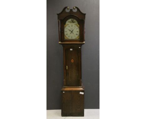 19th century Welsh Oak Longcase 30 Hour Clock