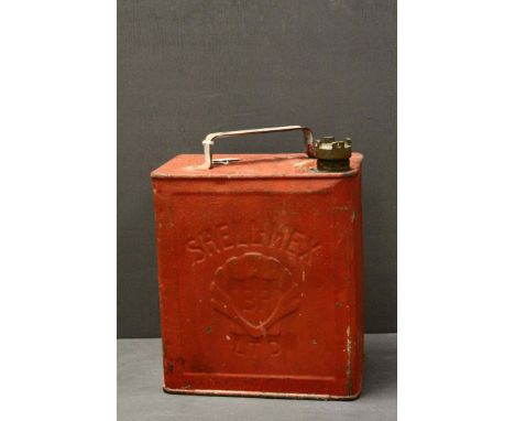 Vintage Shell-Mex BP Ltd Red Petrol Can
