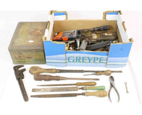 Collection of Vintage Hand Tools including Wooden Handled