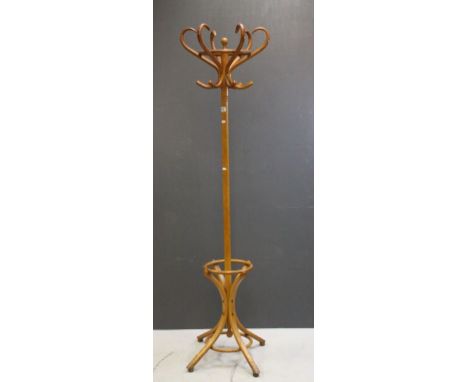 Bentwood Hat, Stick and Cloak Stand, 194cms high