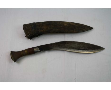 Vintage Nepalese Kukri Complete With Scabbard.