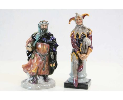 Two Royal Doulton ceramic figurines, "Good King Wenceslas" HN2118 &amp; "The Jester" HN2016