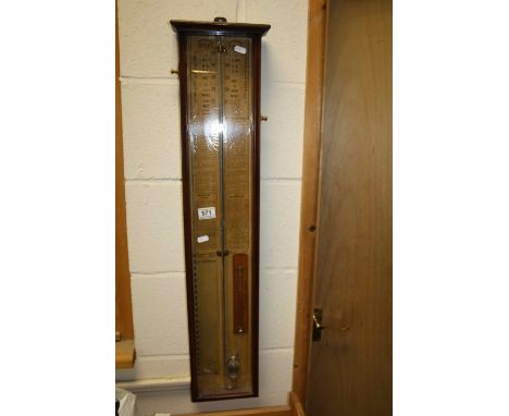 Oak framed and glazed "Admiral Fitzroy's Barometer