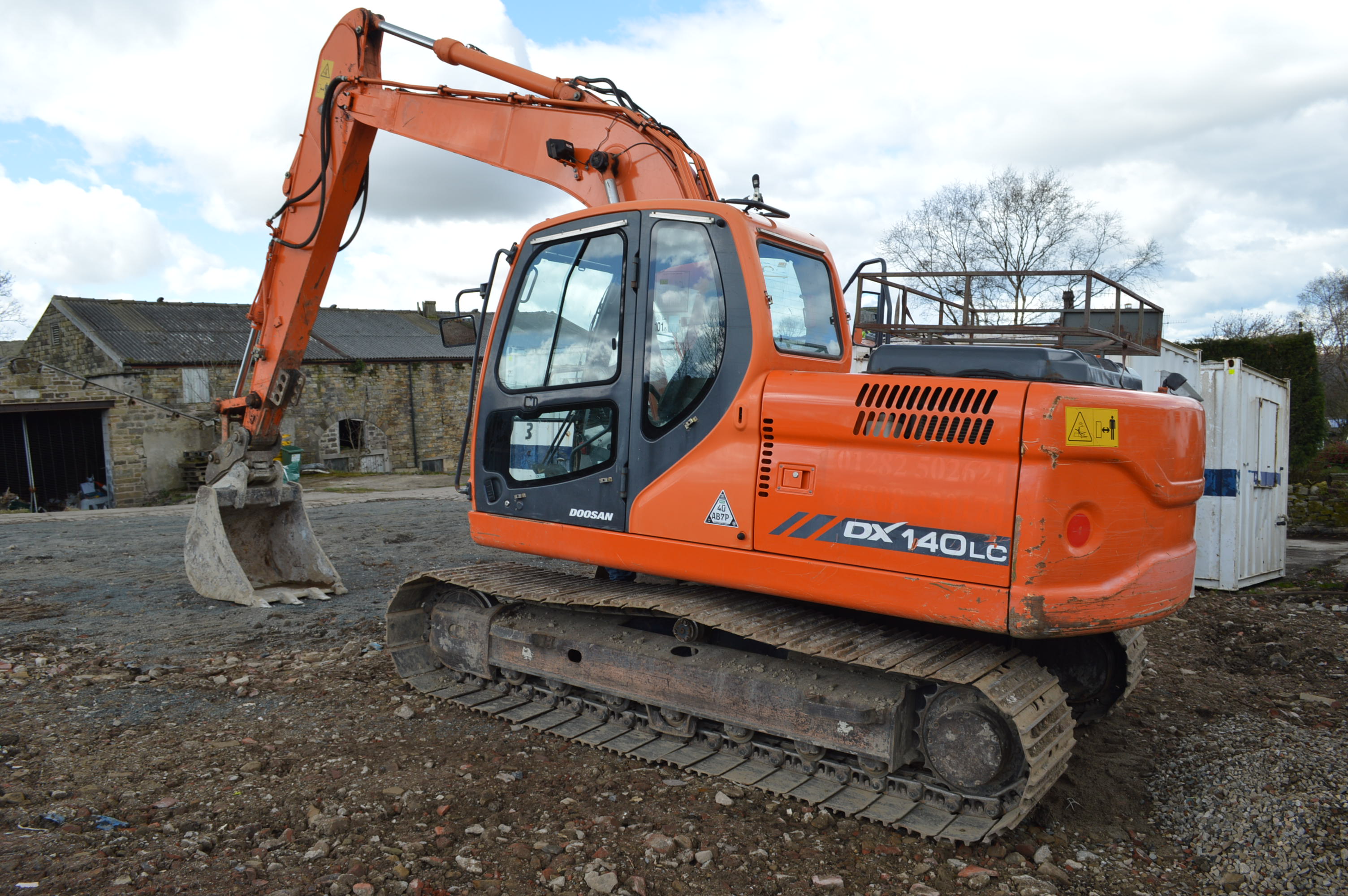 Doosan DX140 LC 360 TRACKED EXCAVATOR, serial no. DHKCEBAAV90005413 ...