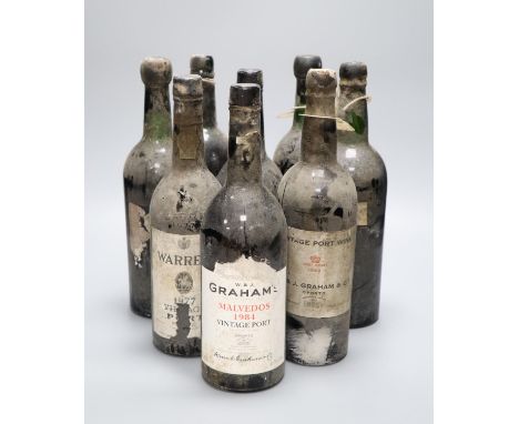 Eight bottles of vintage Port to include Croft 1966, Grahams 1960 and 1981, and Warres 1984
