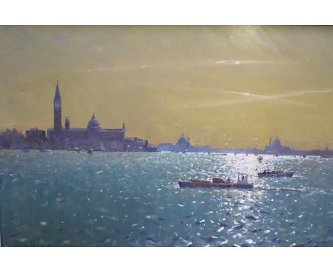 John Stillman R.S.M.A.n, oil on canvas, Blunt Light, Venice, 41 x 61cm