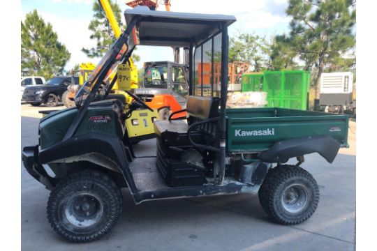 2009 KAWASAKI MULE 4010 POWER STEERING 4WD FUEL INJECTED GAS ENGINE