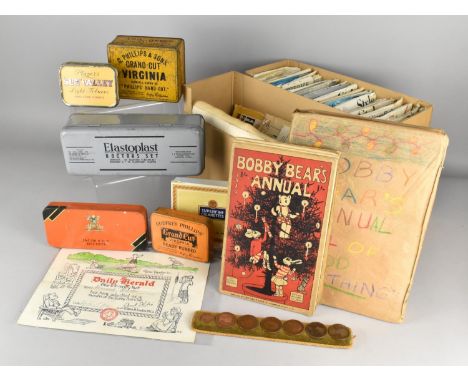 A Collection of Various Vintage Sundries to Comprise Tins for Jacob &amp; Co. Biscuits, G. Phillips &amp; Sons' Grand Cut Vir