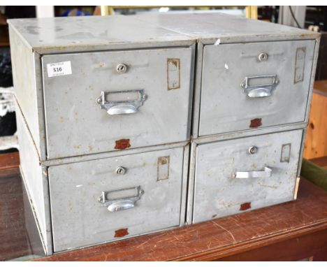 A Vintage Veteran Series Four Drawer Filing Cabinet