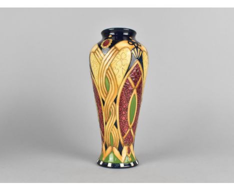 A Moorcroft Vase, Staffordshire Gold Pattern, 20cm high 