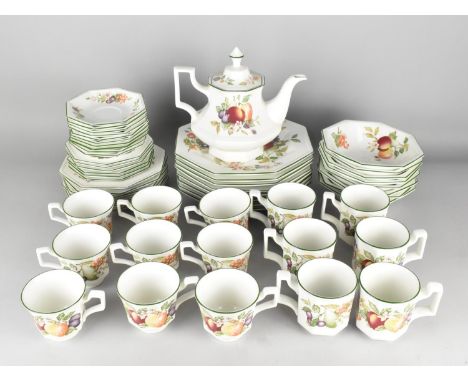 A Johnson Brothers Dinner and Tea Service to Comprise Dinner Plates, Side Plates, Saucers, Bowls, Small Plates, Cups, Mugs an