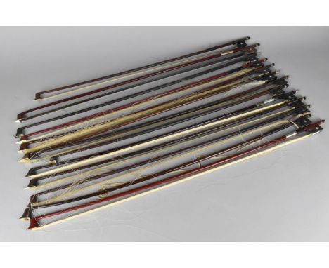 A Collection of Various Vintage Violin Bows, Varying Condition 