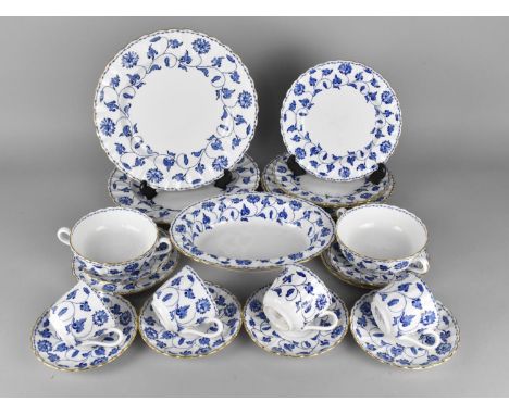 A Collection of Spode Colonel China to Comprise Two Large Plates, Two Medium Plates, Three Small Plates, Two Side Plates,  Fo