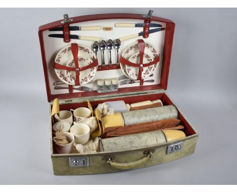 A Vintage Sirram Picnic Box with Contents 