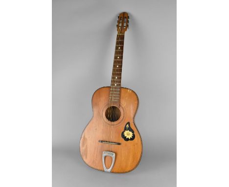A Vintage Guitar with Label Sticker for Nani, Malta