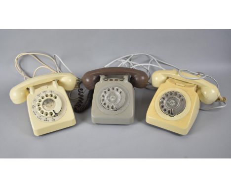 Three Vintage Telephones 