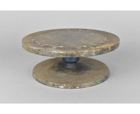 A Vintage Cast Metal Potters Wheel, 20cms Diameter 