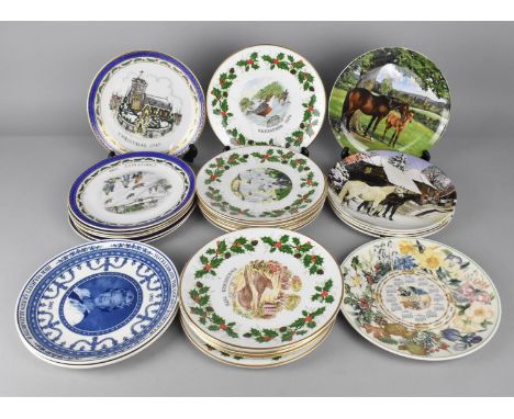 A Set of Twelve Royal Grafton Twelve Days of Christmas (Third Edition) Plates, a Set of Seven Dorincourt Christmas Plates, Sp