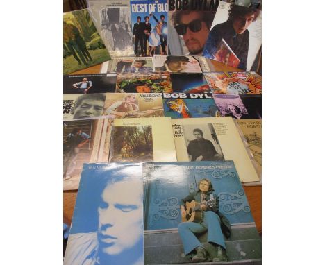 Bob Dylan LP's to include Highway 61 revisited and shot of love together with Van Morrison LP's, Nils Lofgren and Blonde 
