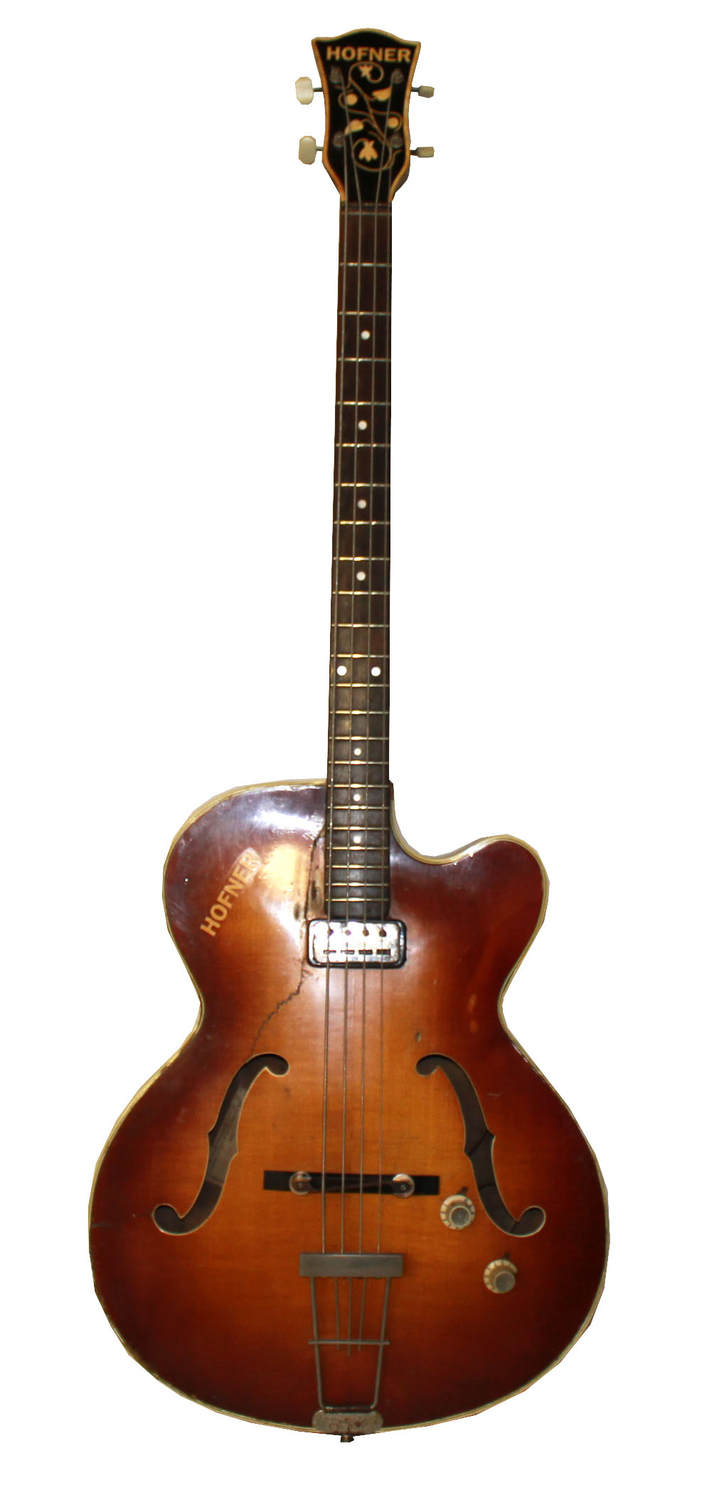 A HOFNER SENATOR SEMIACOUSTIC BASS GUITAR, CIRCA 1964 The hollow body