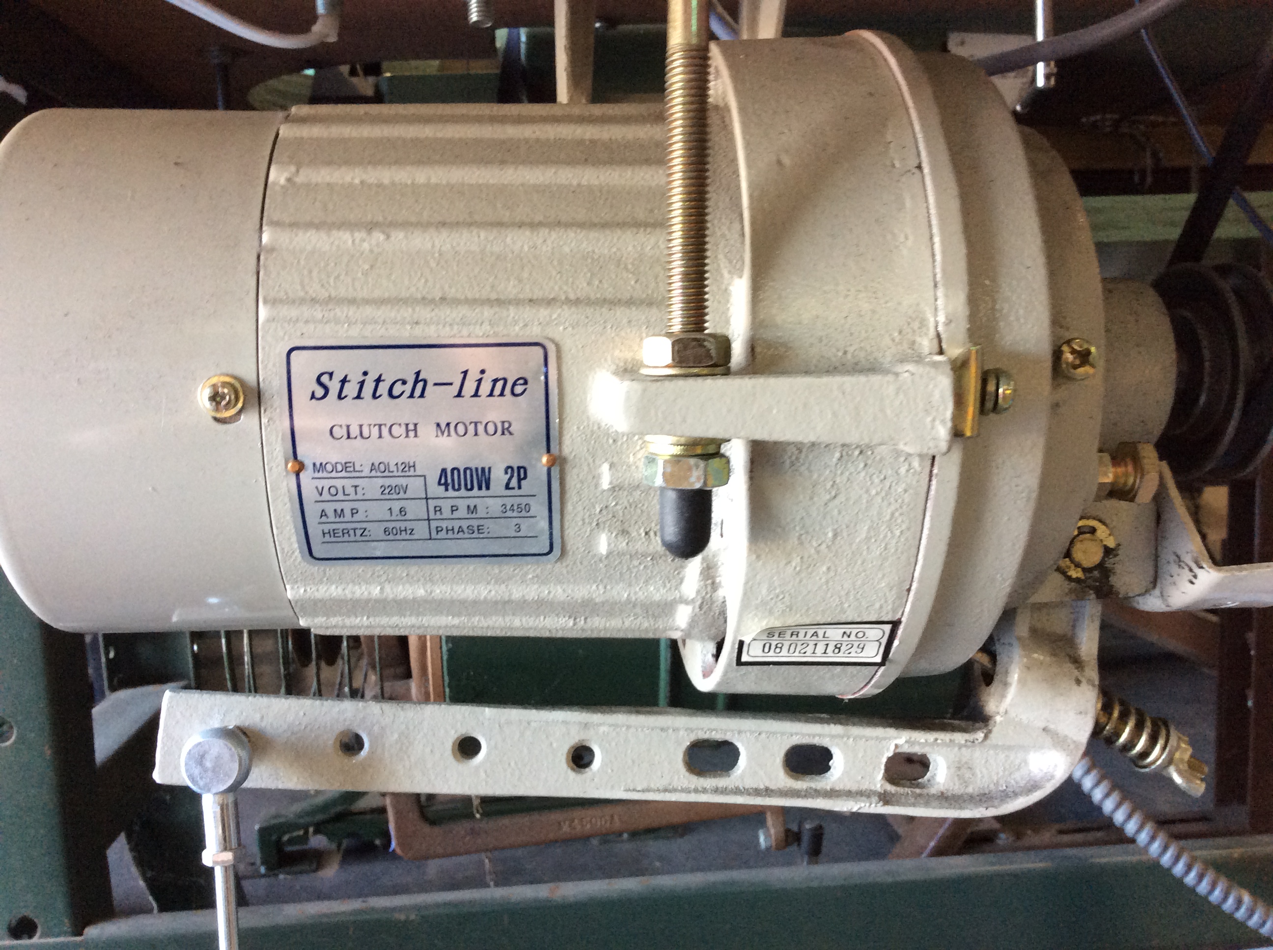 UNION SPECIAL STITCH LINE CLUTCH MOTOR 3PH 220 V 60 HZ