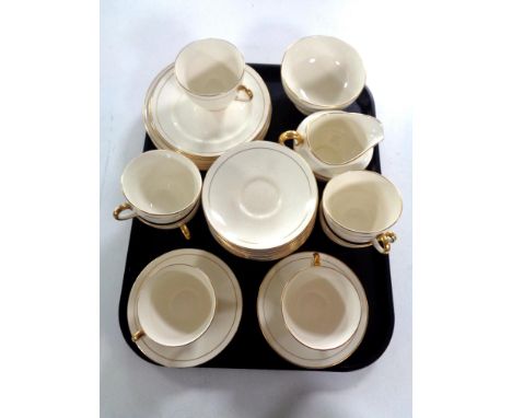 A thirty piece antique Cauldon ware tea service  