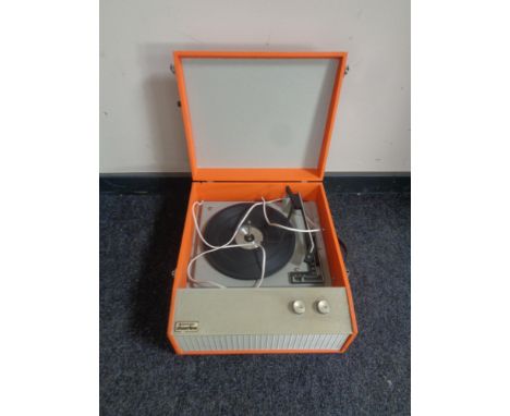 A mid 20th century Rediffusion Sheerline electric tabletop record player  