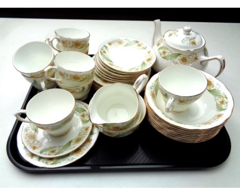 A 35 piece Duchess Greensleeves bone china tea service  